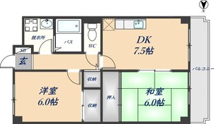 フェリス旭ヶ丘の物件間取画像